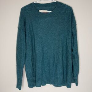 Anthropologie Pilcro Cashmere Teal Blue Womens Sweater Size Small